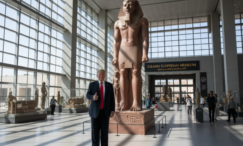 ترامب يحضر افتتاح المتحف المصري الكبير