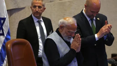 خطاب رئيس الوزراء الهندي في الكنيست